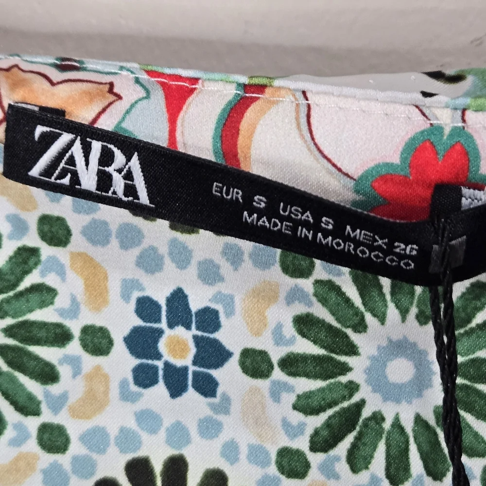 Zara Multicolor Patterned Women's Skirt - Picture 5 of 9